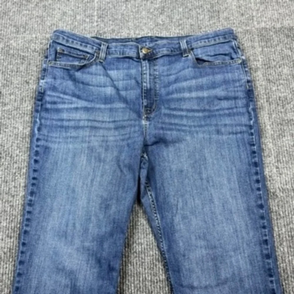 LL Bean BeanFlex Classic Fit Jeans Mens 42x30 Blue Stretch Denim 511182